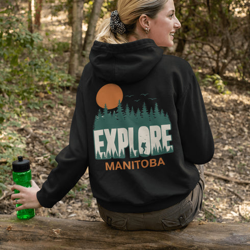 Adventure awaits with our Explore Manitoba Hoodie, designed for those who crave the beauty of the outdoors.